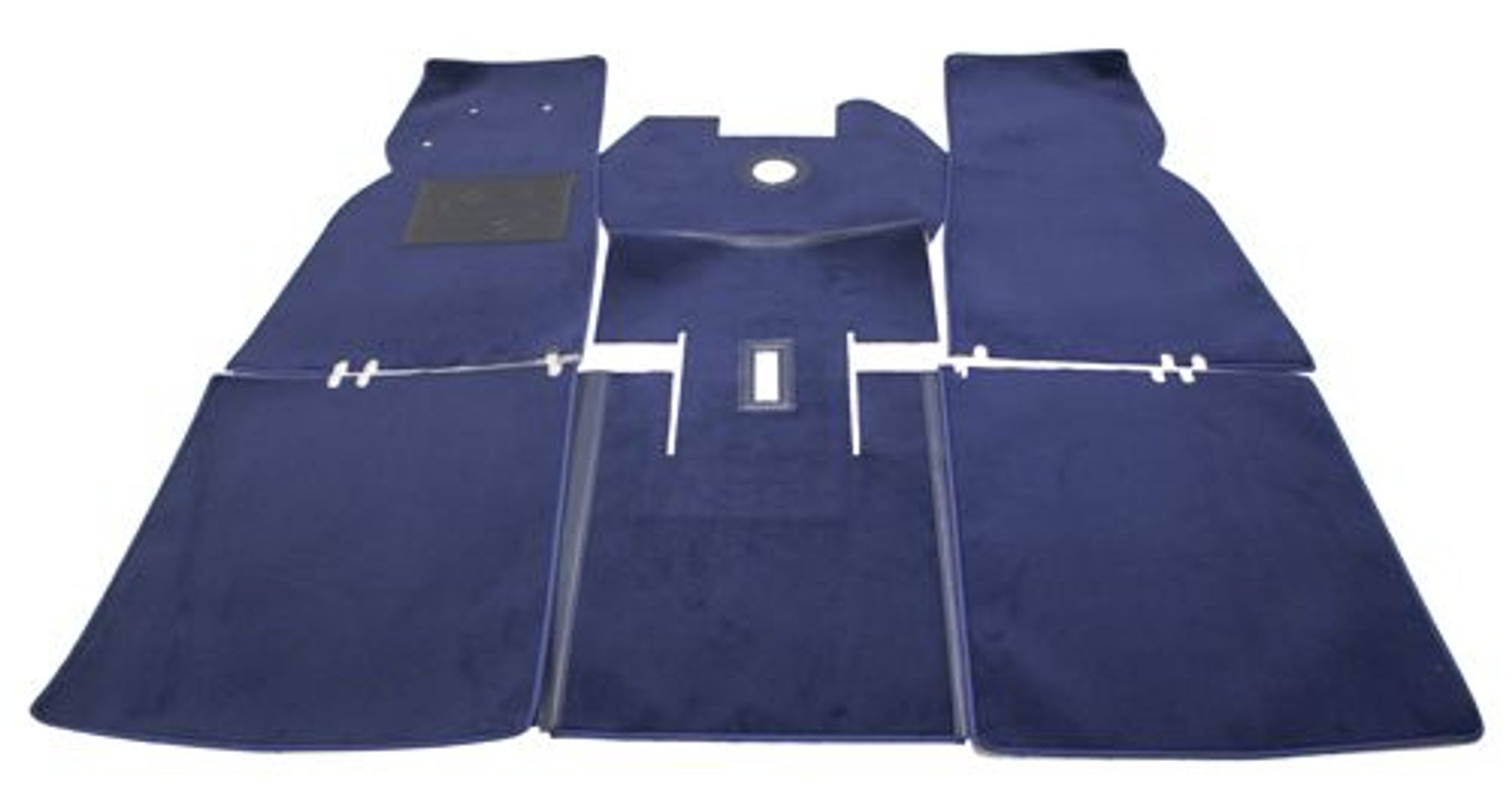 Jeu de tapis pour Volvo PV544, en textile bleu