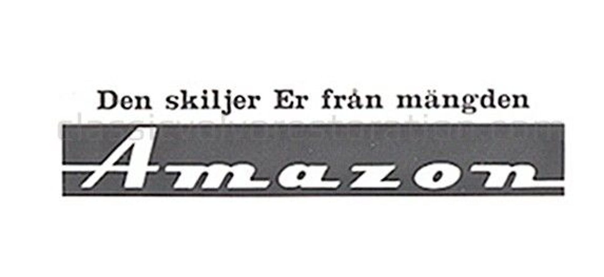 Autocollant « Cela vous sépare de… » pour Volvo Amazon — bild 2 av 2