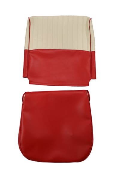 Revêtement de siège avant pour Volvo PV544 1958-60 US rouge/beige