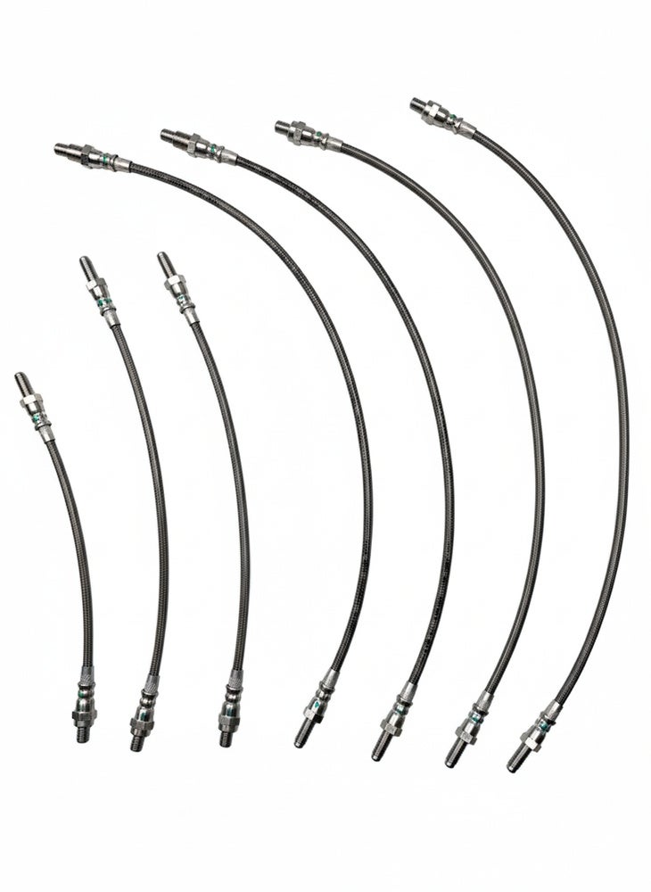 Kit de flexibles de frein tressés métalliques pour Volvo 164