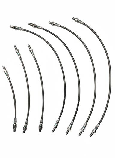 Kit de flexibles de frein tressés métalliques pour Volvo 164