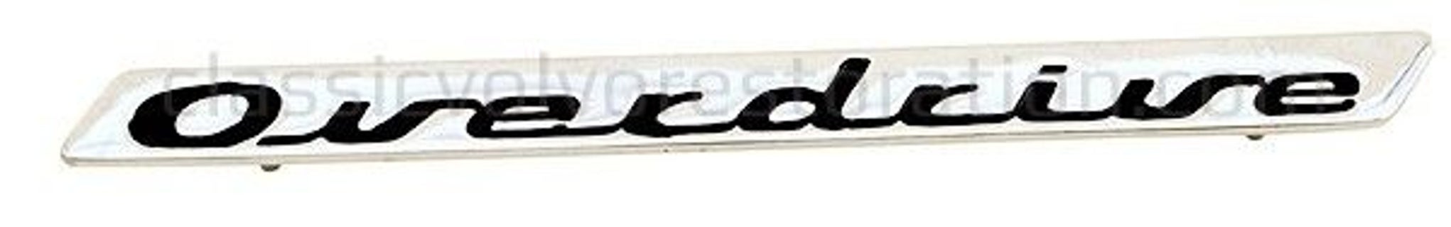 Emblème "Overdrive" coffre