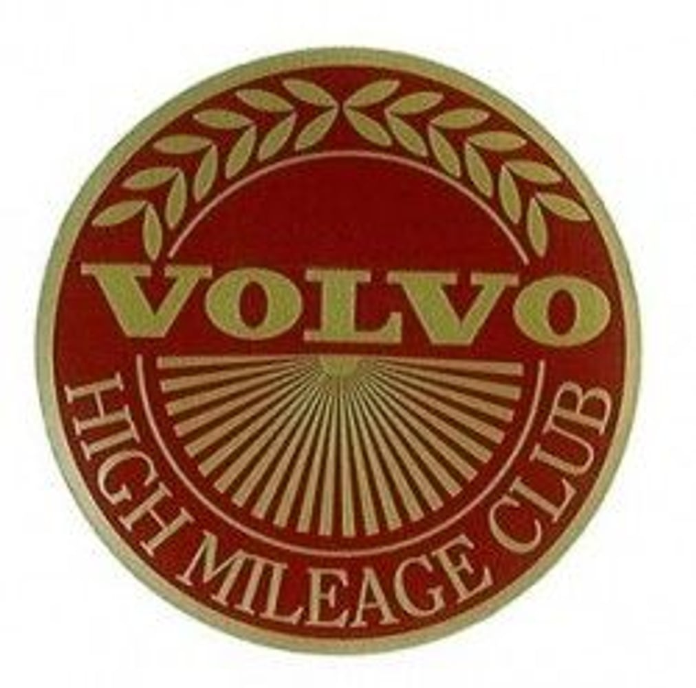 Décalque Volvo High Mileage Club