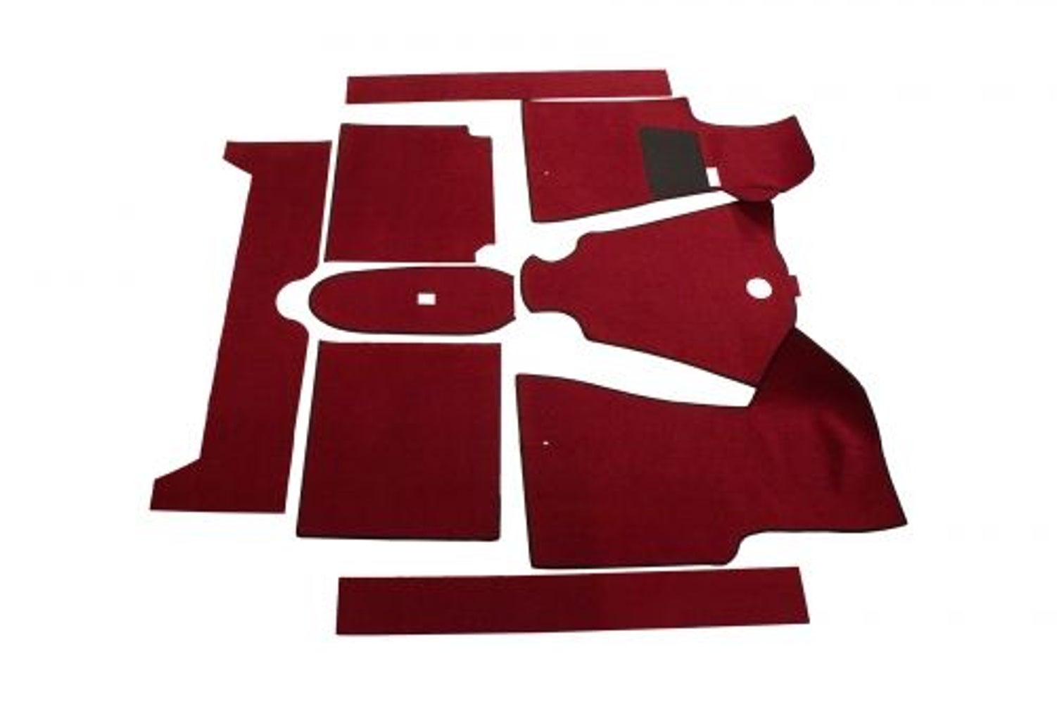 Jeu de tapis rouge textile