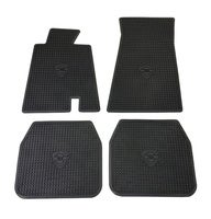 Jeu de tapis noir caoutchouc