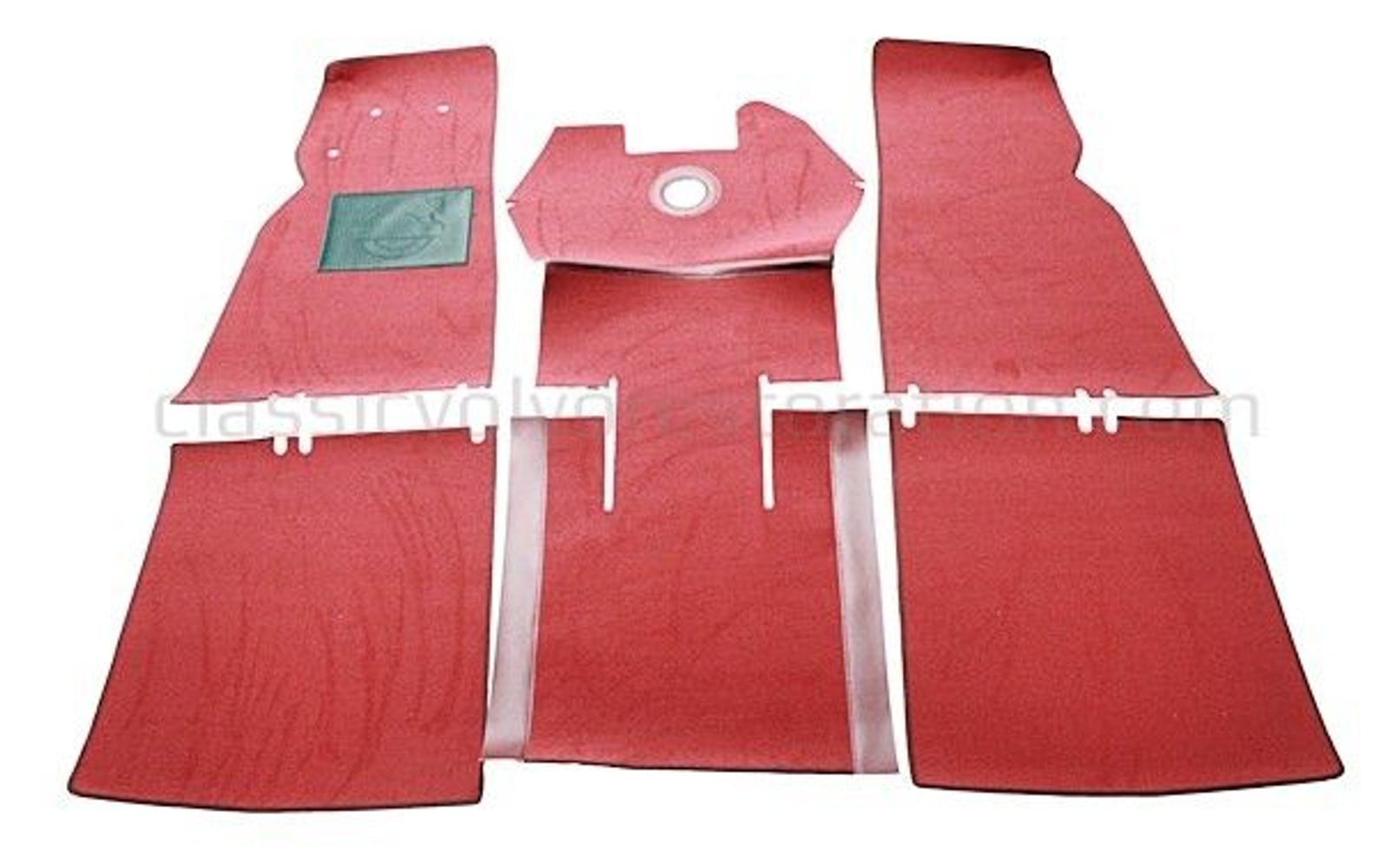 Jeu de tapis Volvo PV 444 rouge textile