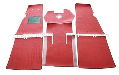 Jeu de tapis Volvo PV 444 rouge textile