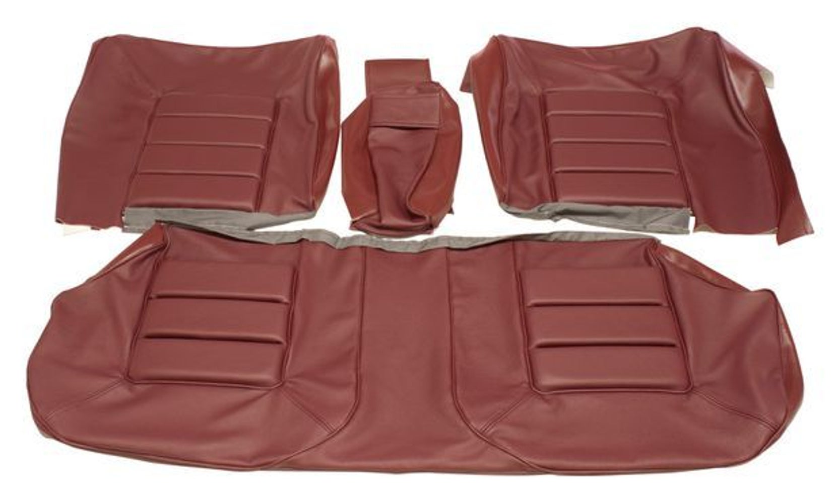 Revêtement de siège arrière pour Volvo 140GL, 164 1970-74 bordeaux ch 22323-