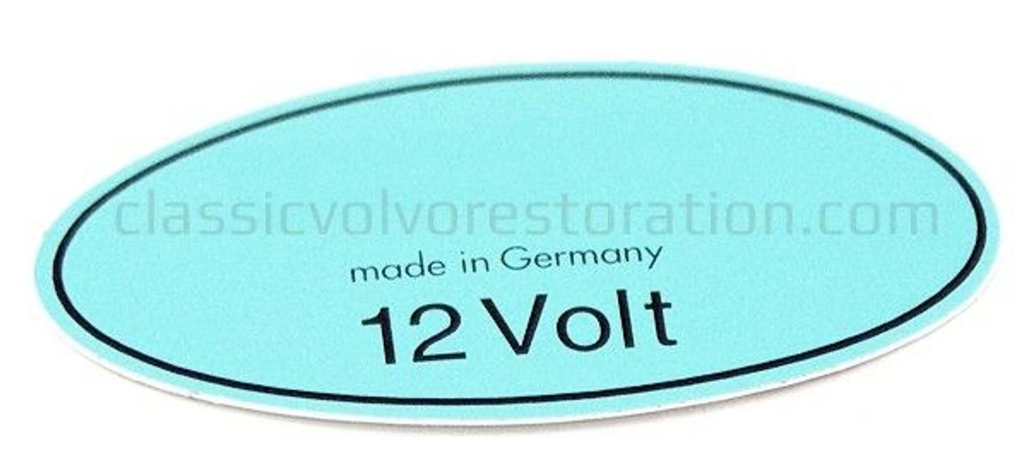 Décalcomanie bobine 12V