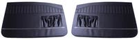 Panneaux de porte noirs avec baguette chromée étroite pour Volvo Amazon 2 portes (1966-1968). — bild 2 av 2
