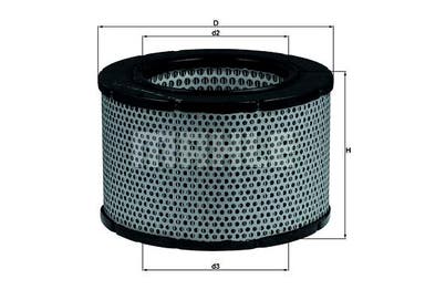 Élément de filtre à air Mahle Volvo 1800 1970–1973