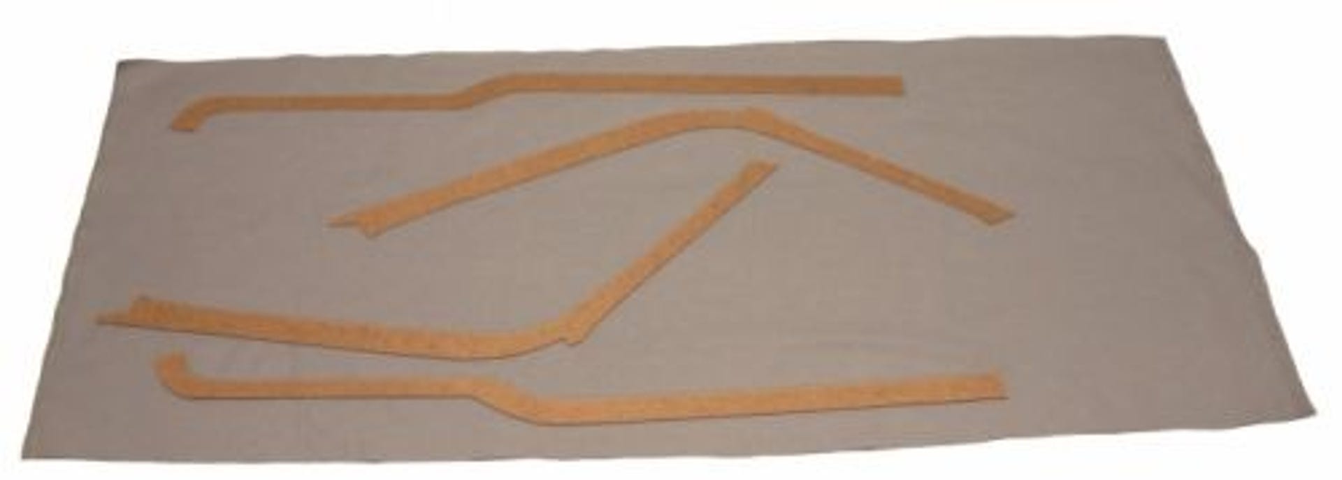 Ensemble de panneaux de montant B/au-dessus de la porte pour Volvo Duett 1956-57 gris