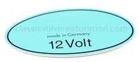 Décalcomanie bobine 12V