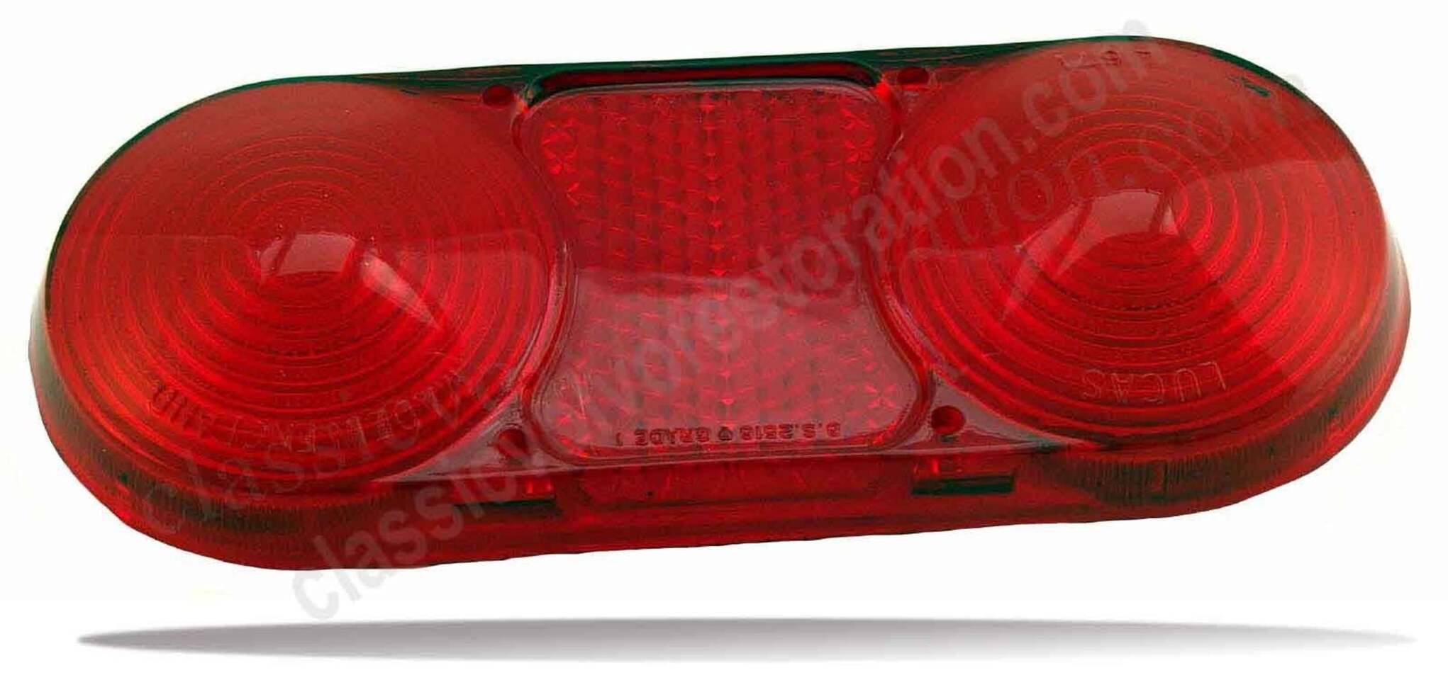 Verre feu arrière 1800/S/E rouge