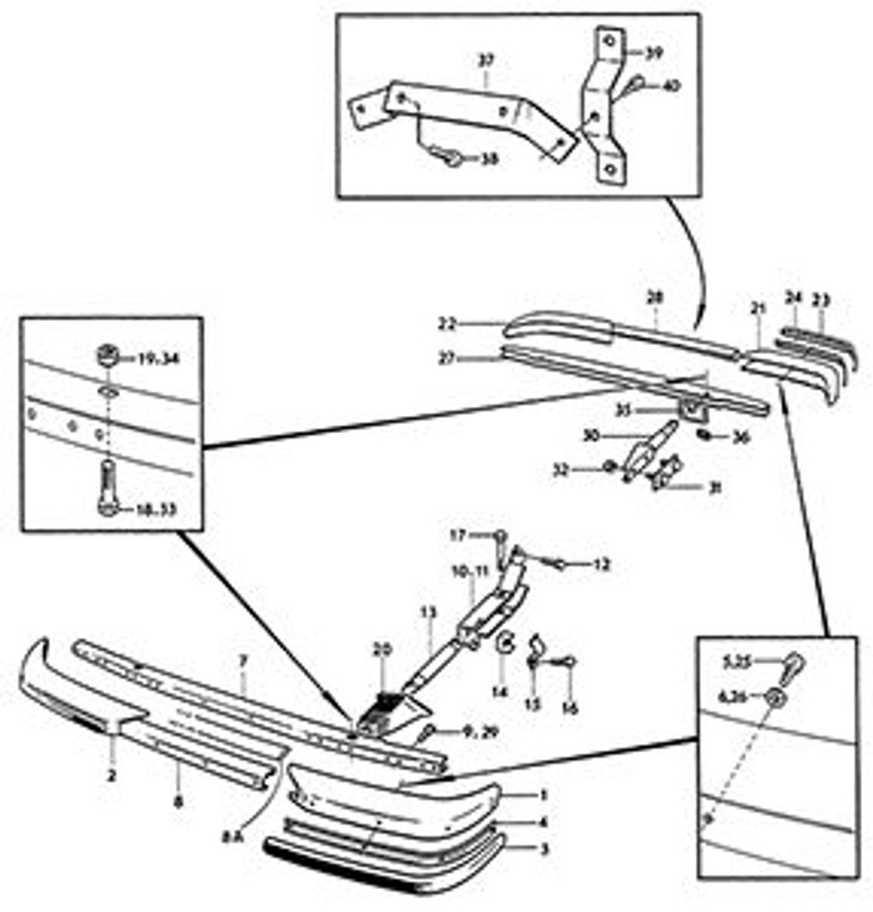 Pare-chocs Côté G.av/D.arr