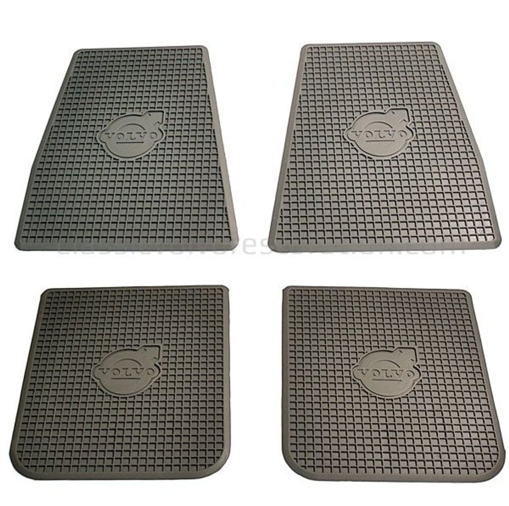 Jeu de tapis accessoire gris