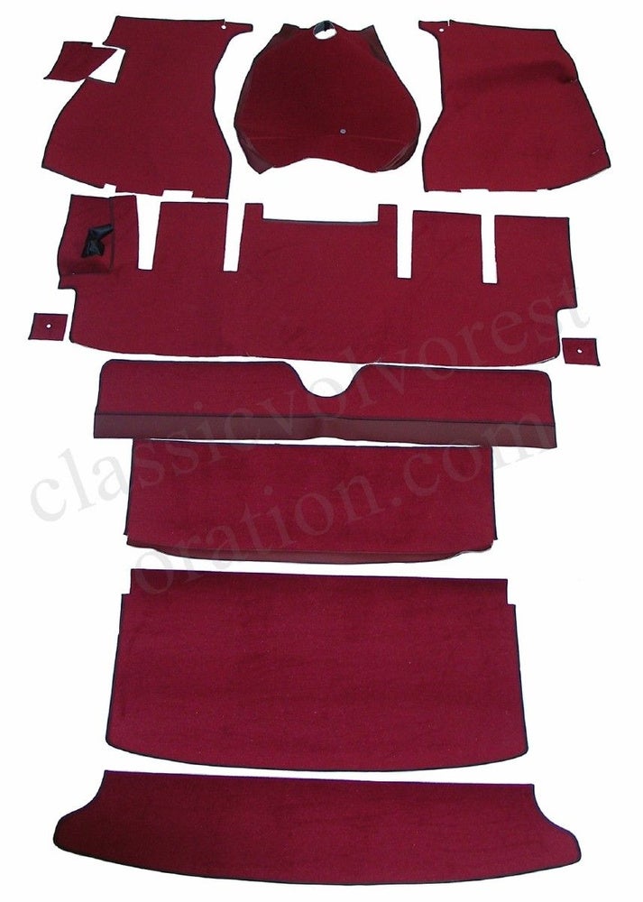 Jeu de tapis rouge textile