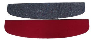 Étagère à chapeau en tissu rouge pour Volvo 140, 164 (1970).