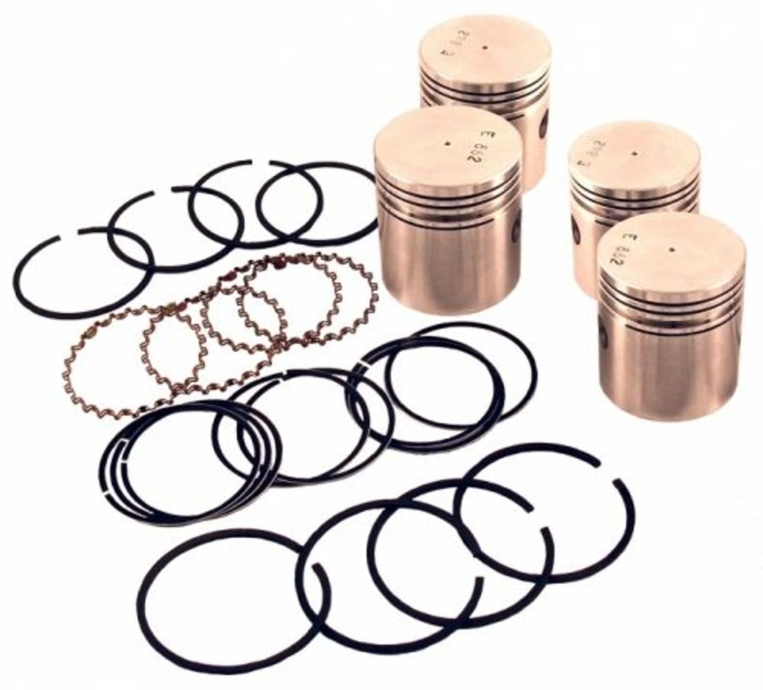Jeu de pistons avec segments pour Volvo B16 0,030"