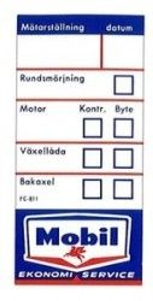 Décalcomanie service Mobil