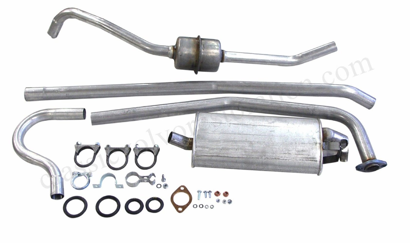 Système d'échappement pour Volvo Amazon Kombi, 1962-66, B18