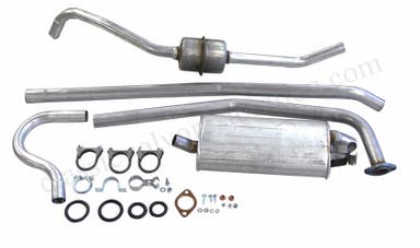 Système d'échappement pour Volvo Amazon Kombi, 1962-66, B18