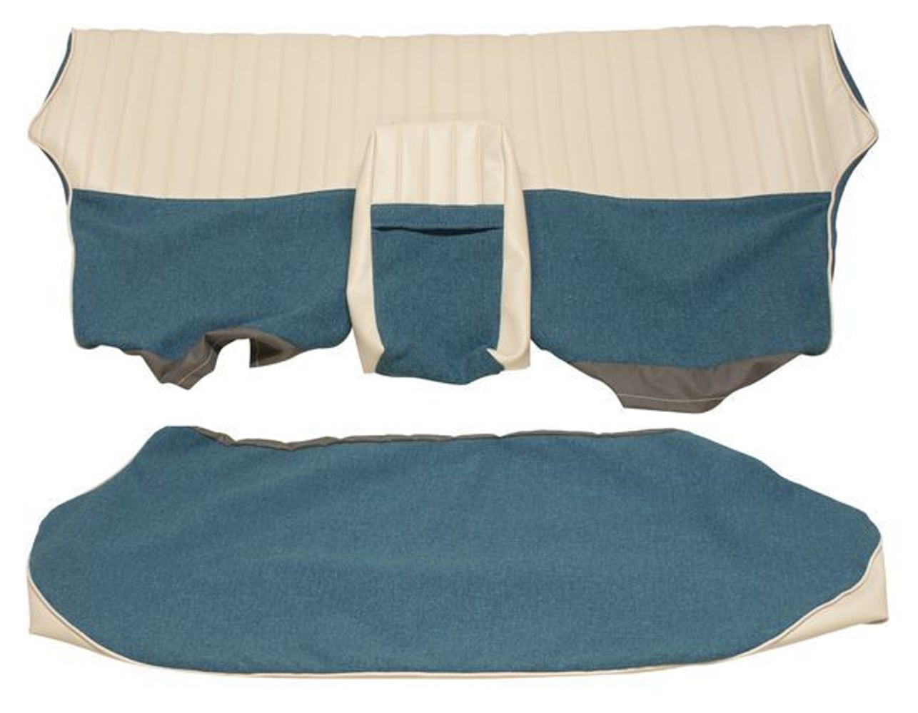 Revêtement de siège arrière turquoise pour Volvo Amazon 4 portes (1959-1960)