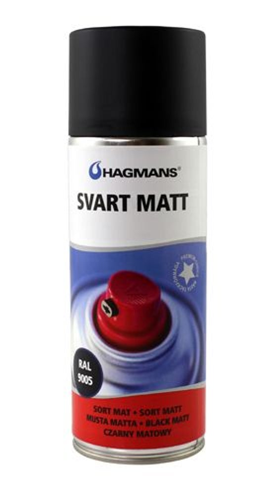 Peinture noire mate en aérosol 400 ml