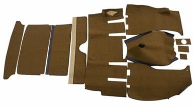 Jeu de tapis pour Volvo 1800E 1970, marron/beige
