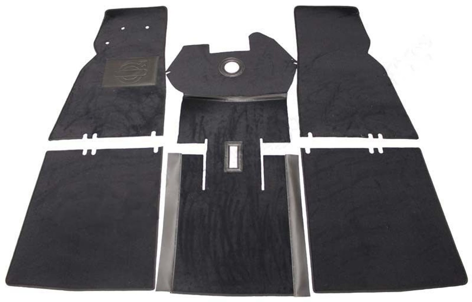 Jeu de tapis pour Volvo Duett 210, en textile gris