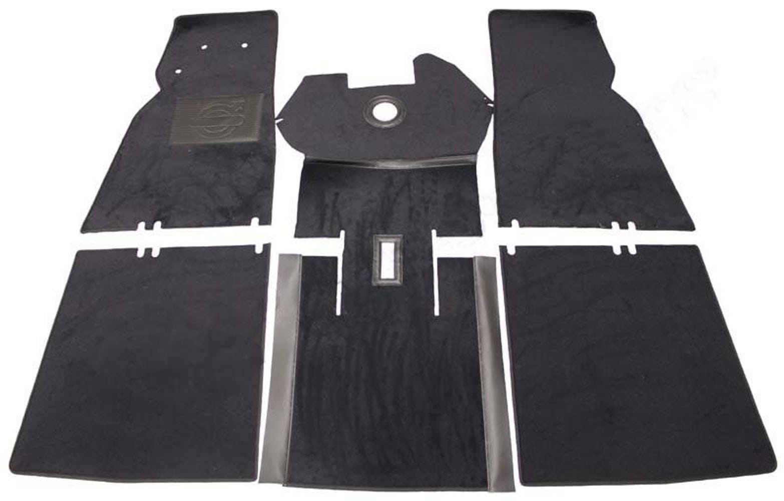 Jeu de tapis pour Volvo Duett 210, en textile gris
