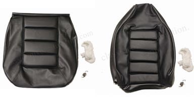 Revêtement de siège avant noir pour Volvo 1800E, 1800ES 1972-73