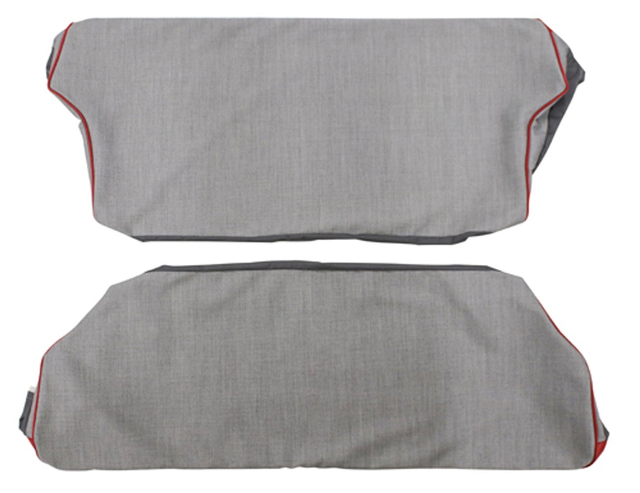 Sellerie de siège arrière pour Volvo 544A 1958-60 rouge/gris Option 2