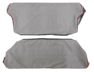 Sellerie de siège arrière pour Volvo 544A 1958-60 rouge/gris Option 2