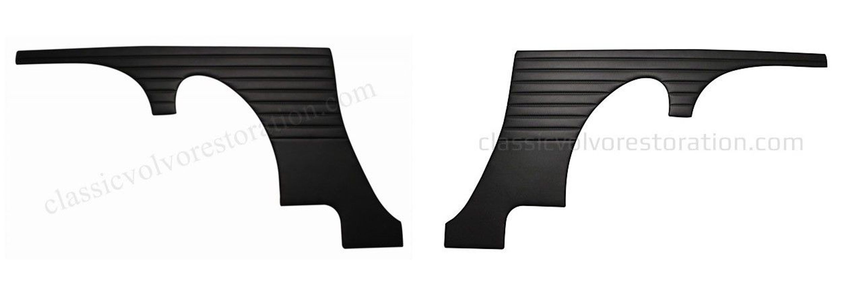 Panneaux arrière noirs pour Volvo 1800, 1800S 1963