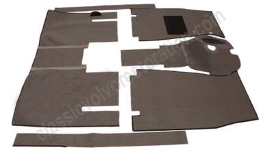 Jeu de tapis en tissu gris pour Volvo Amazon B16 (1957-1961)