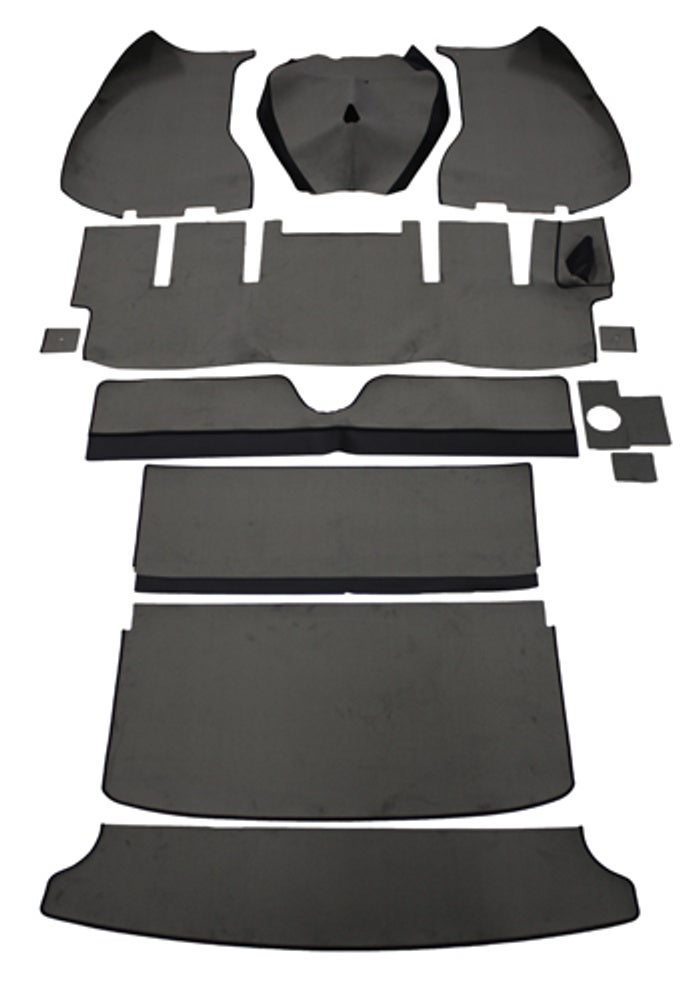 Jeu de tapis pour Volvo 1800E -71, gris (conduite à droite)