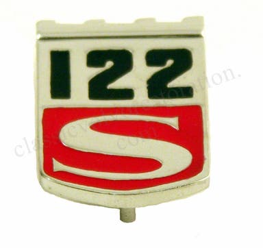 Emblème « 122S » pour Volvo Amazon 1965-70