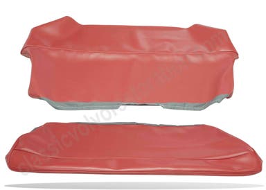 Sellerie de siège arrière rouge pour Volvo PV544 1962-63 (exportation)