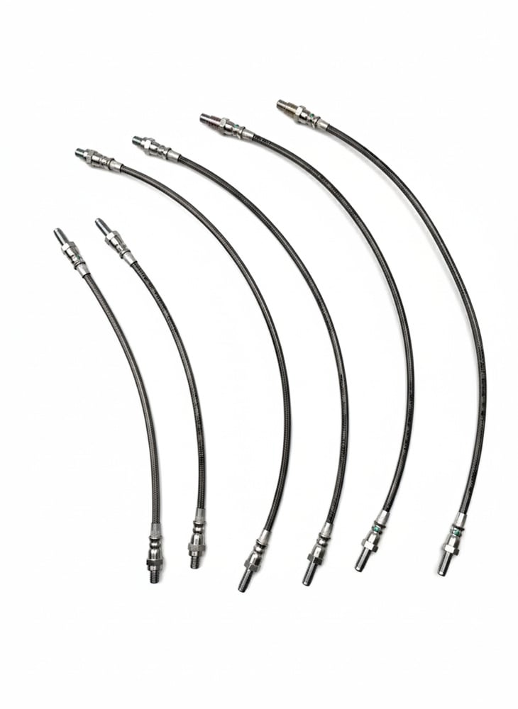 Kit de flexibles de frein pour Volvo 140, tressés métalliques — bild 2 av 2