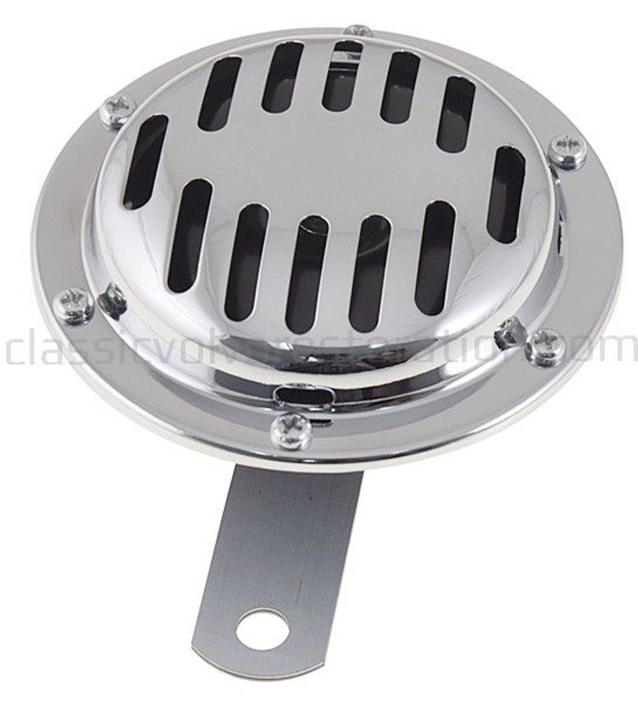 Avertisseur 12V 105 mm chromé