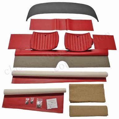 Ensemble de sellerie pour sièges arrière Volvo 1800 (1961-1962), rouge