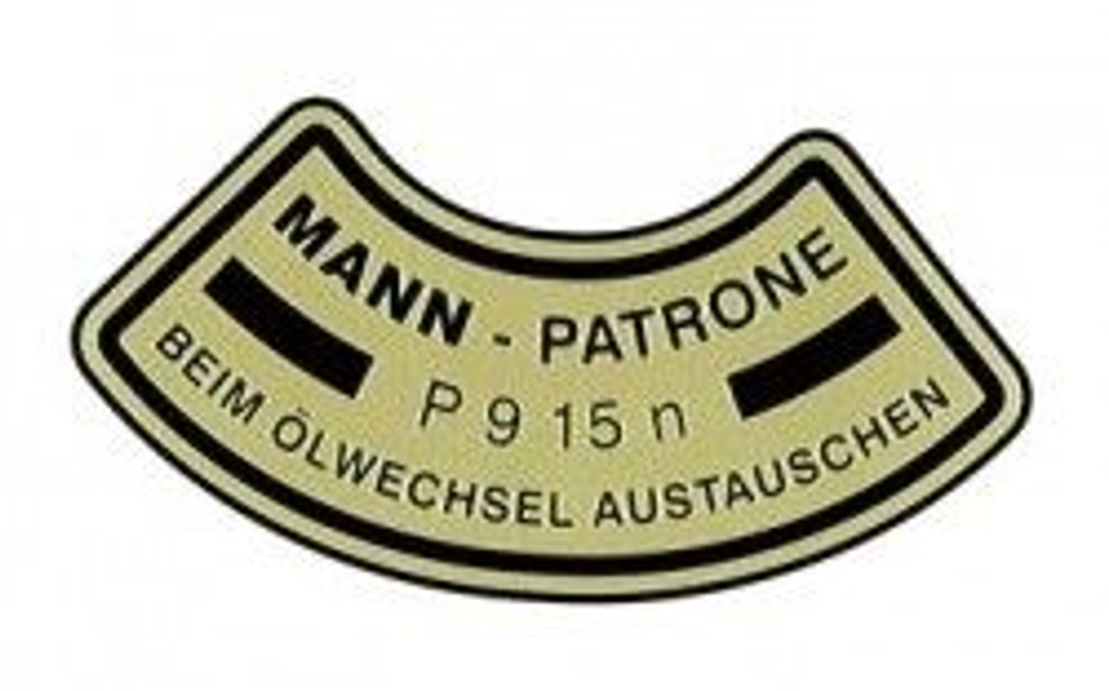 Décalque filtre à huile Mann B4B