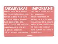 Décalcomanie alternateur 123GT