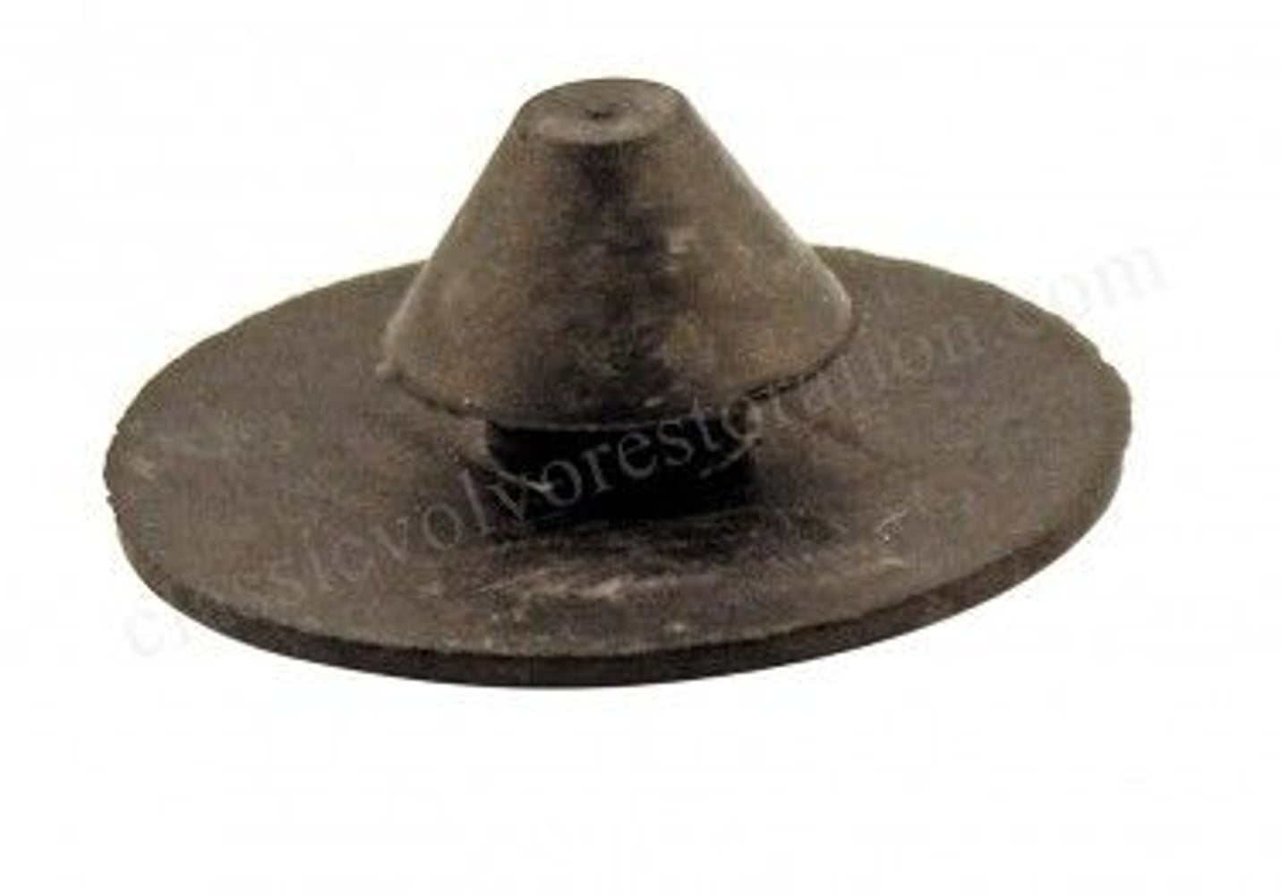 Bouton caoutchouc cloison noir