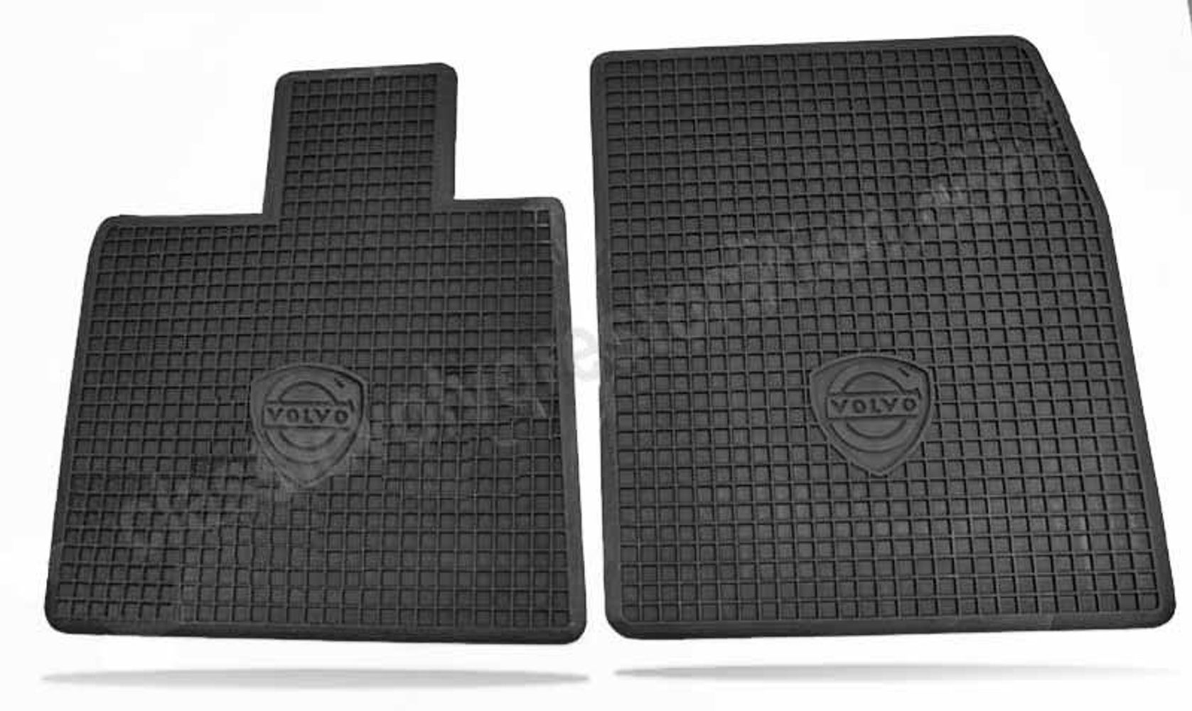 Jeu de tapis de sol en caoutchouc noir pour Volvo 1800 (1961-1969).