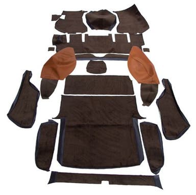 Jeu de tapis pour Volvo 1800ES, textile marron/marron (conduite à droite)