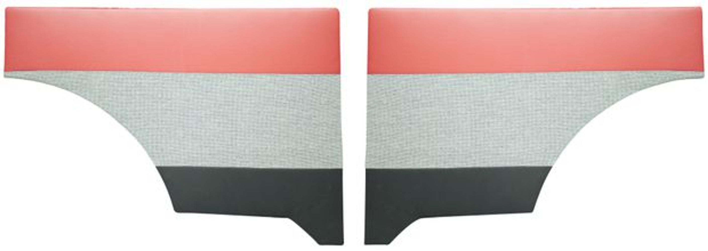 Panneaux arrière pour Volvo Duett 1958-60, rouge/noir