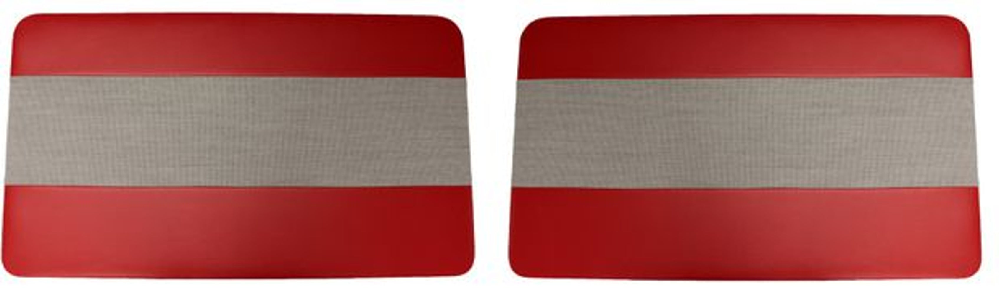 Panneaux de porte pour Volvo PV544B 1960-61, Favorit rouge/gris