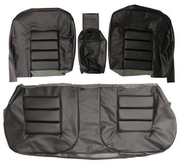 Garniture de siège arrière pour Volvo 140, 164 1971- noir ch 22323-